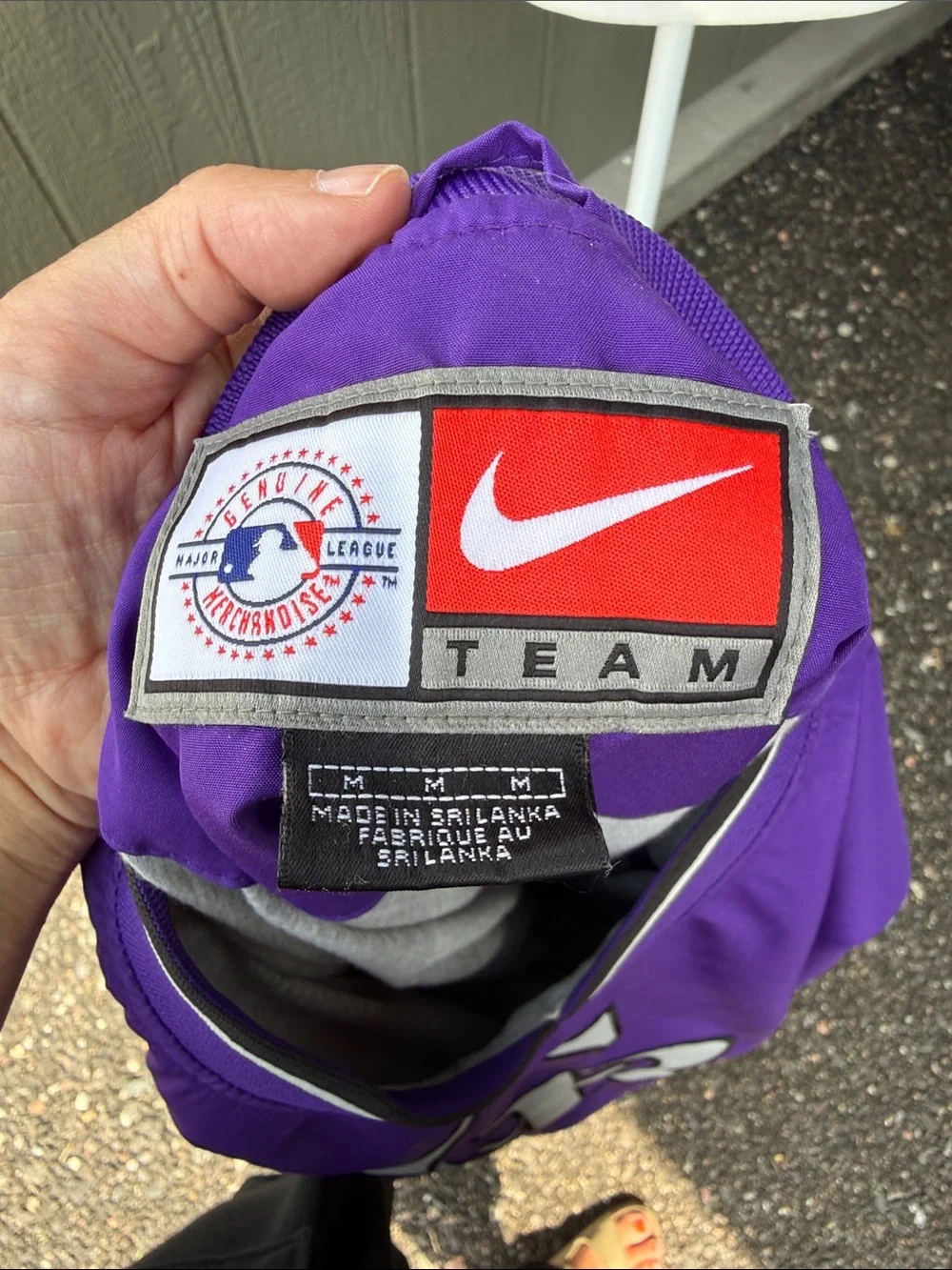 Nike Jersey Lined Purple Colorado aRockies Pullover Jacket